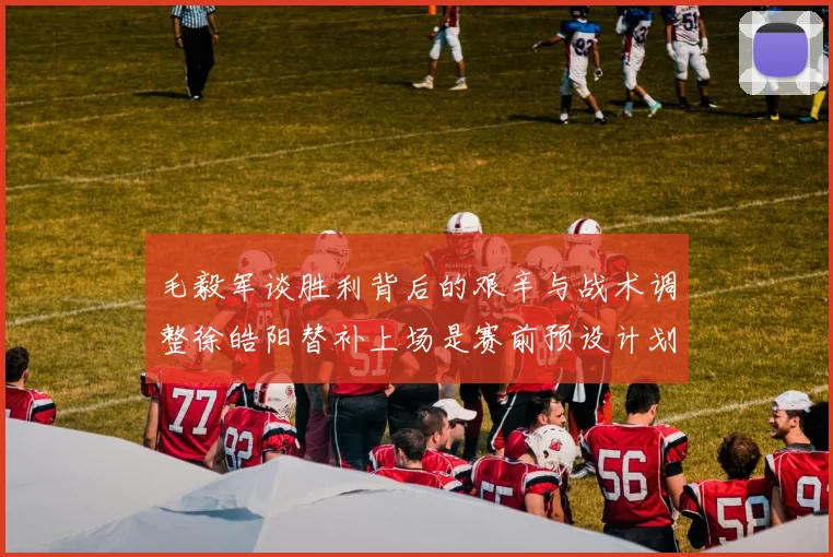 毛毅军谈胜利背后的艰辛与战术调整徐皓阳替补上场是赛前预设计划